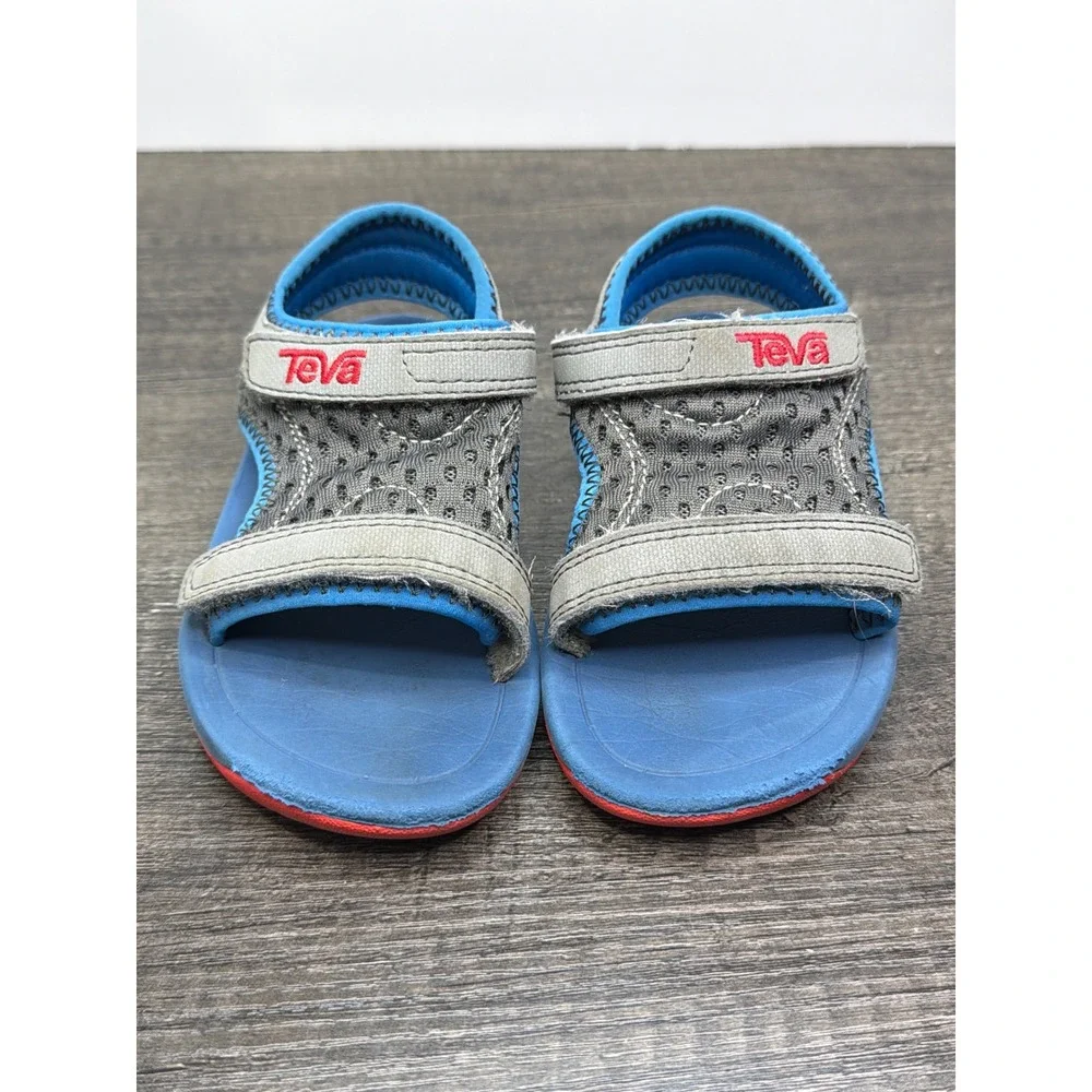 Teva Psyclone Sport Sandals Boys Size 7 Toddler Blue Grey Outdoors